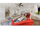 Bright living room with a view into the kitchen at 548 Summerfield Pl, Belmont, NC 28012