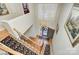 Two-story entryway with staircase, chandelier, and front door at 5635 Ballinard Ln, Charlotte, NC 28277