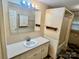 Classic bathroom featuring a vanity with a sink and shower at 8350 Nc Hwy 90 E Hwy, Stony Point, NC 28678