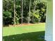 Lush green backyard featuring mature trees creating a private and serene outdoor space at 9130 Dulwich Dr # Ken0079, Charlotte, NC 28215