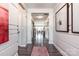 Elegant hallway with decorative molding and hardwood floors at 9130 Dulwich Dr # Ken0079, Charlotte, NC 28215