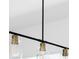 Modern industrial style pendant lighting, with clear glass shades and bronze hardware at 1097 Georgetown Rd, Lincolnton, NC 28092