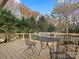 Relaxing deck features a table and chairs, perfect for outdoor dining at 201 Seneca Pl, Charlotte, NC 28210