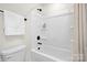 Clean bathroom with tub and shower at 2033 White Cypress Ct # Kh06, Charlotte, NC 28216