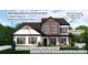 Exterior color pallet of the home showing white, dark gray, and brown at 4641 Yellow Poplar Ln, Concord, NC 28025