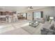 Open-concept living area with a kitchen, dining area, and comfortable seating arrangement at 159 Rubys Way # 35, Oakboro, NC 28129