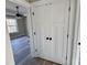 Hallway with linen closet and view of bedroom at 3537 Taxahaw Rd, Lancaster, SC 29720