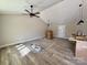 Spacious living room with vinyl flooring and a high ceiling at 3537 Taxahaw Rd, Lancaster, SC 29720