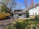 Gray guest house with a deck and fenced yard at 716 Ellsworth Rd, Charlotte, NC 28211