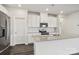 Modern kitchen with white cabinets, granite countertops and island at 1345 31St Ne St, Conover, NC 28613