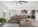 Open living room with view into kitchen and dining area at 1356 Augustus Beamon Dr, Indian Trail, NC 28079