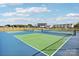 Two pickleball courts with green and blue surface at 1356 Augustus Beamon Dr, Indian Trail, NC 28079