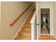 Staircase leading to upper level at 140 Rock Ridge Ln, Mount Holly, NC 28120