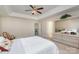 Main bedroom with tray ceiling and ensuite bathroom access at 4813 Chesney Nw St, Concord, NC 28027