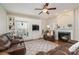 Spacious living room with a fireplace and built-in shelving at 4813 Chesney Nw St, Concord, NC 28027