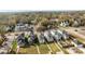 A vibrant neighborhood from above showcases well-maintained homes, lawns, and friendly streets at 511 E Main St, Rock Hill, SC 29730