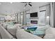Bright and stylish living room with modern fireplace and comfortable seating at 511 E Main St, Rock Hill, SC 29730