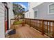 Charming wooden porch with railings offers a cozy outdoor space for relaxing with a view of the yard at 511 E Main St, Rock Hill, SC 29730
