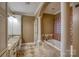 Elegant bathroom boasting double vanities and a jetted tub at 9267 Egret Rdg # 41, Belmont, NC 28012