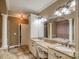 Spacious bathroom with double vanity and large mirror at 9267 Egret Rdg # 41, Belmont, NC 28012