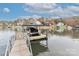 Convenient boat dock with covered slip for your boat at 110 Fern Haven Ln, Mooresville, NC 28117