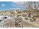 Deck overlooking the lake with seating area at 110 Fern Haven Ln, Mooresville, NC 28117
