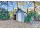 Outdoor storage shed that offers space for all your lawncare needs at 13446 Idlefield Ln, Matthews, NC 28105