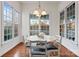 Breakfast nook featuring natural light, a round table, and comfortable seating at 428 Vintage Hill Ln, Huntersville, NC 28078