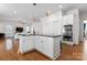 Spacious kitchen featuring a large island, stainless steel appliances, and hardwood flooring at 428 Vintage Hill Ln, Huntersville, NC 28078