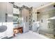 Well-appointed bathroom with sleek vanity, generous counter space, and glass shower enclosure at 6610 Rolling Ridge Dr, Waxhaw, NC 28173