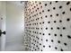 Contemporary shower with a modern-designed curtain and great natural lighting at 6610 Rolling Ridge Dr, Waxhaw, NC 28173