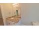 Single vanity bathroom with granite countertop and updated fixtures at 2270 Charlotte Hwy, York, SC 29745