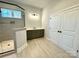 Modern bathroom with glass shower, double vanity, and elegant tile flooring at 3850 Willow Grove Ln # 24, Concord, NC 28025