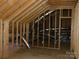 Exposed framing and ductwork in this unfinished room at 1647 Davis Farm Rd, York, SC 29745