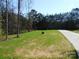 Large grassy yard and long driveway leading to the property at 1647 Davis Farm Rd, York, SC 29745