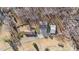 Aerial view of house, detached workshop, and open land at 2351 Hudspeth Rd, Catawba, NC 28609