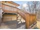 Spacious deck with stairs leading to the backyard at 2351 Hudspeth Rd, Catawba, NC 28609