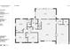 First floor plan showing a living room, kitchen, bathroom, and two bedrooms at 2351 Hudspeth Rd, Catawba, NC 28609