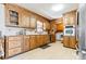 Kitchen with wood cabinets and granite counters at 2351 Hudspeth Rd, Catawba, NC 28609