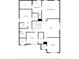 Complete house floor plan showing layout of both floors at 7108 Kinley Commons Ln, Charlotte, NC 28278