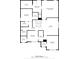 Upstairs floor plan with bedrooms, bathrooms, and walk-in closets labeled with dimensions at 7108 Kinley Commons Ln, Charlotte, NC 28278