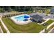 Aerial view of community pool and surrounding area at 3861 Cullen Meadows Dr, Davidson, NC 28036