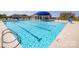 Community swimming pool with a separate shallow area for children at 3861 Cullen Meadows Dr, Davidson, NC 28036