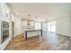 Bright kitchen with stainless appliances, white cabinets, and large island at 149 Pinewood St, Troutman, NC 28166