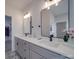 Double vanity bathroom with walk-in shower and soaking tub at 2335 Emanuel Church Rd, Rockwell, NC 28138