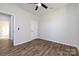 Bedroom with wood-look floors and ceiling fan at 805 Cedar St, Salisbury, NC 28144