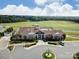 An aerial view of the clubhouse and surrounding golf course at 2221 Hartwell Ln, Fort Mill, SC 29707