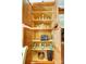 Inside kitchen cabinet with ample storage and shelving for glassware, snacks, and more at 2221 Hartwell Ln, Fort Mill, SC 29707