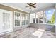 Covered patio features tile flooring and a view of the backyard at 2221 Hartwell Ln, Fort Mill, SC 29707