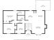 Detailed floor plan showcasing layout of bedrooms, bathrooms, kitchen, living areas, deck, and foyer at 5034 Clearwater Lake Rd, Mount Holly, NC 28120